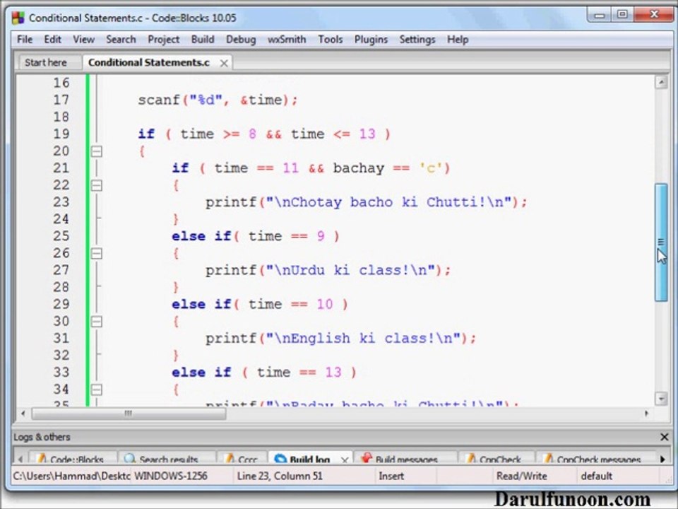 26 Nested If Else Statements Part 2 - Basic Programming in C (Urdu)