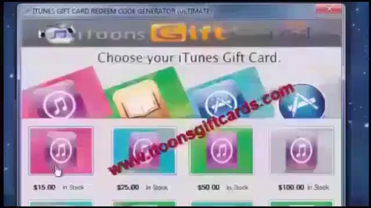 iTunes Gift Card Generator No Surveys! 2014 Working as  May 2014