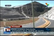 Ecuador: Correa inaugura autopista en el norte de Quito