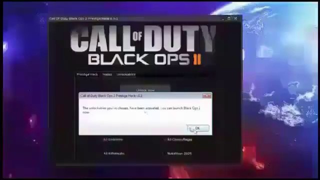Black OPS 2 Hack (Unlock All+Prestige Hack+Stats)