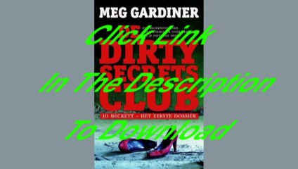 [PDF Free Download] De Dirty Secrets Club Author Meg Gardiner
