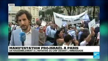 Rassemblement pro-Israël à Paris sous haute protection policière_(360p)
