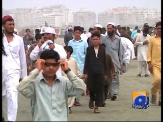 Rescue Work at sea View Karachi-01 Aug 2014