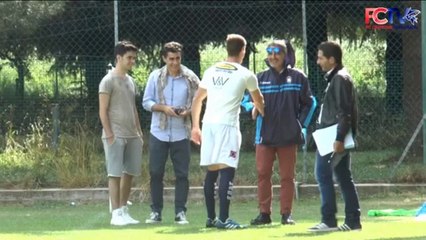 Le prime parole da rossoblù di Bajza e Cane