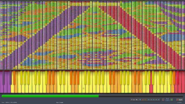 Morceau de piano impossible joué en MIDI : Synthesia - Armageddon to Archeopterix and Icaria 3