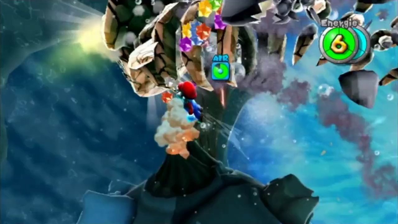 Super Mario Galaxy - Requin squelette - Étoile : Étoile en eaux troubles