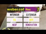 Appliquer un mortier-colle allégé Weber (weber.col flex²)