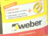 Appliquer le mortier-colle amélioré à double consistance (weber.col plus)