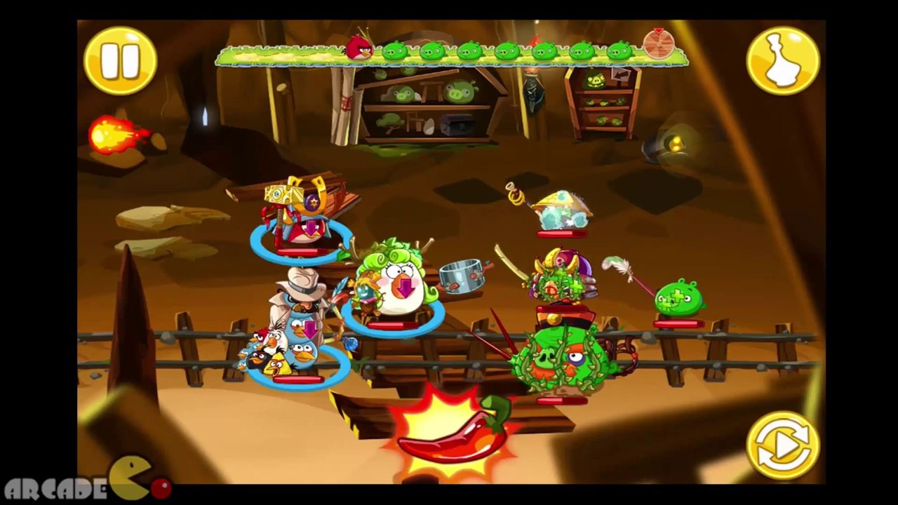 Angry Birds Epic  FINAL CAVE Unlocked - CAVE 5 Burning Plain Level 9