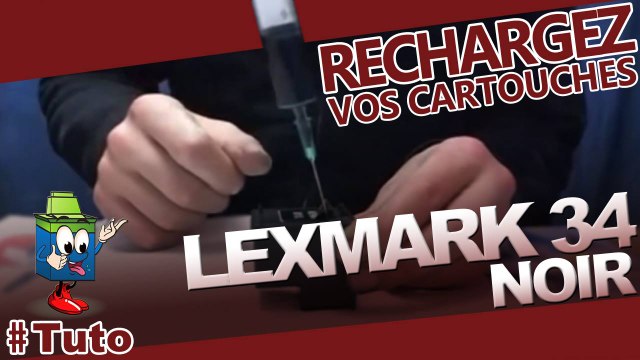 Comment recharger une cartouche d'encre Lexmark 34 noire