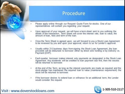 Stock Loans or Block Trades for clients - Dover Stock Loans