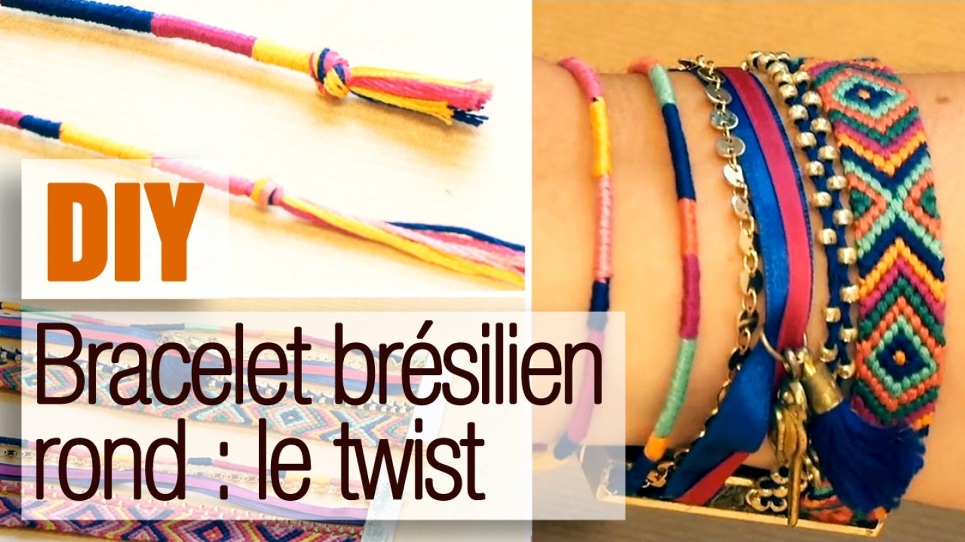 Faire un Twist, bracelet brésilien rond - Tuto DIY - Vidéo Dailymotion