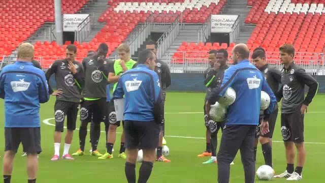 Entraînement du Stade Brestois au stade Francis-Le Blé