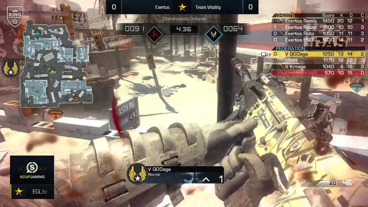 EGL13 : Exertus vs Vitality : Winners 3 - Map 1