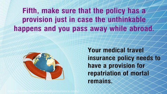 Medical Travel Insurance Coverage - 5 Things To Look For