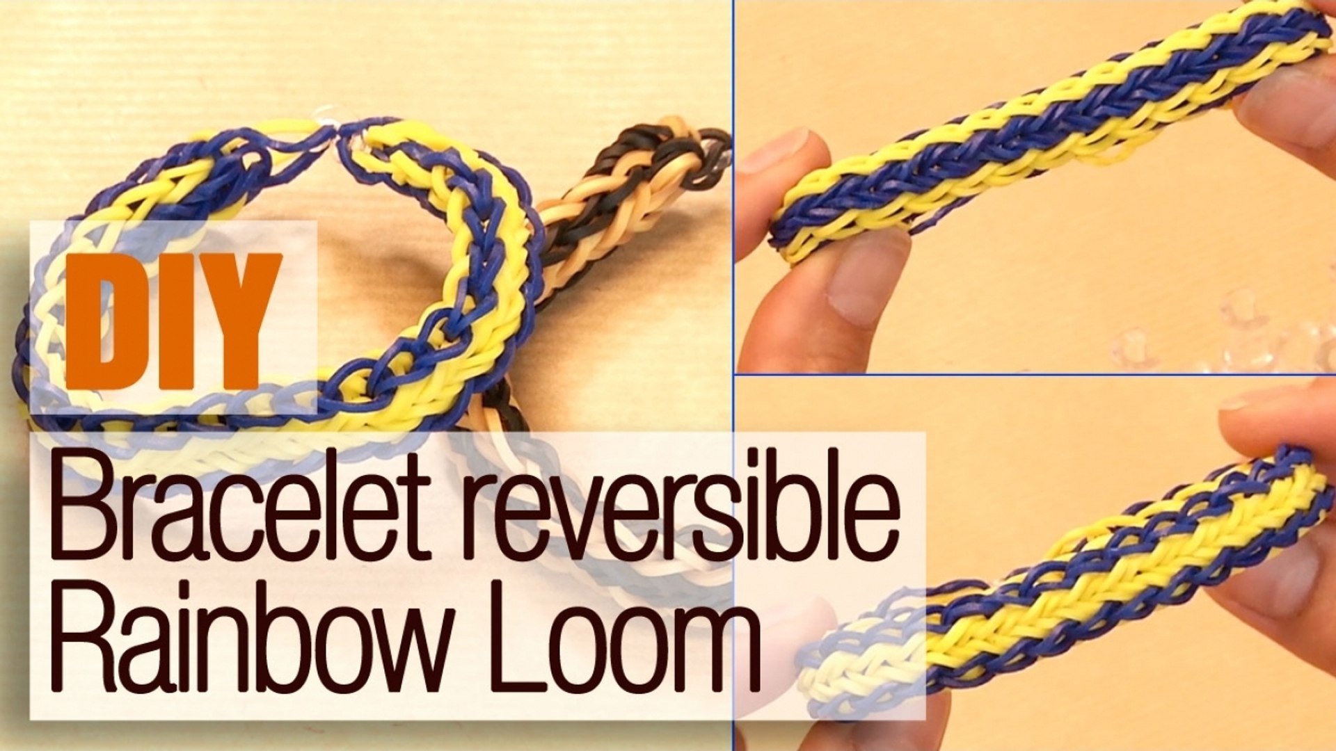 Faire un bracelet réversible en élastiques Rainbow Loom - Tuto DIY - Vidéo  Dailymotion