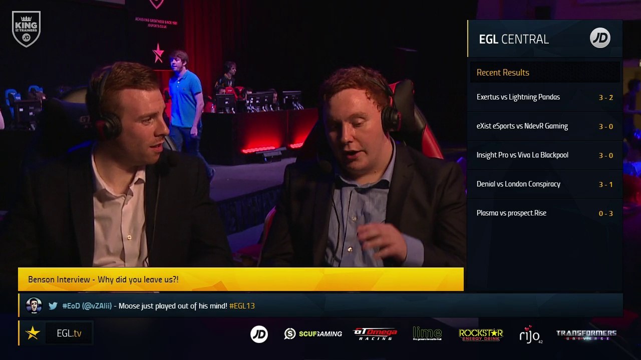 EGL13 : Benson Interview