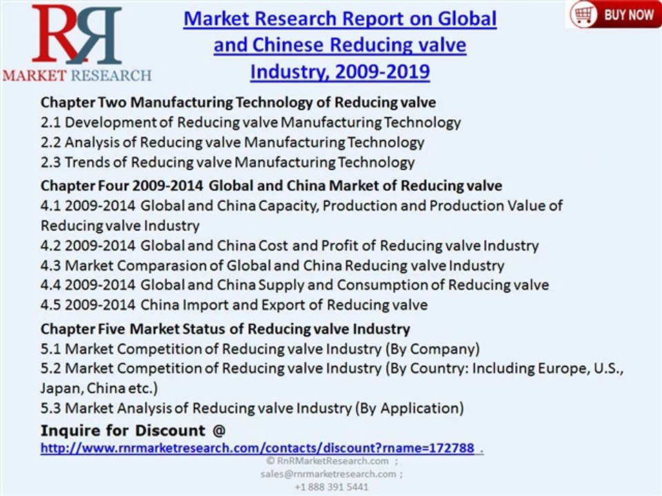 Global and Chinese Reducing valve Industry 2019  Market Research Report