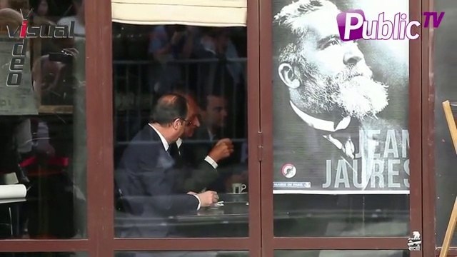 Exclu Vidéo : François Hollande à l'aise dans un café parisien !