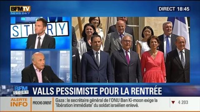 BFM Story: Manuel Valls: une rentrée difficile et une possible déflation – 01/08