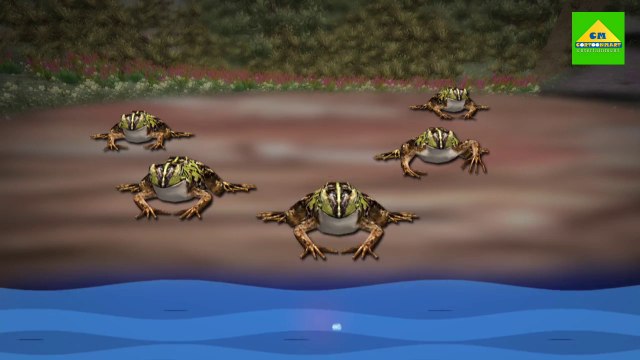 Five Green Speckled Frogs | Children Educational Videos | 3D Rhymes | lyrics