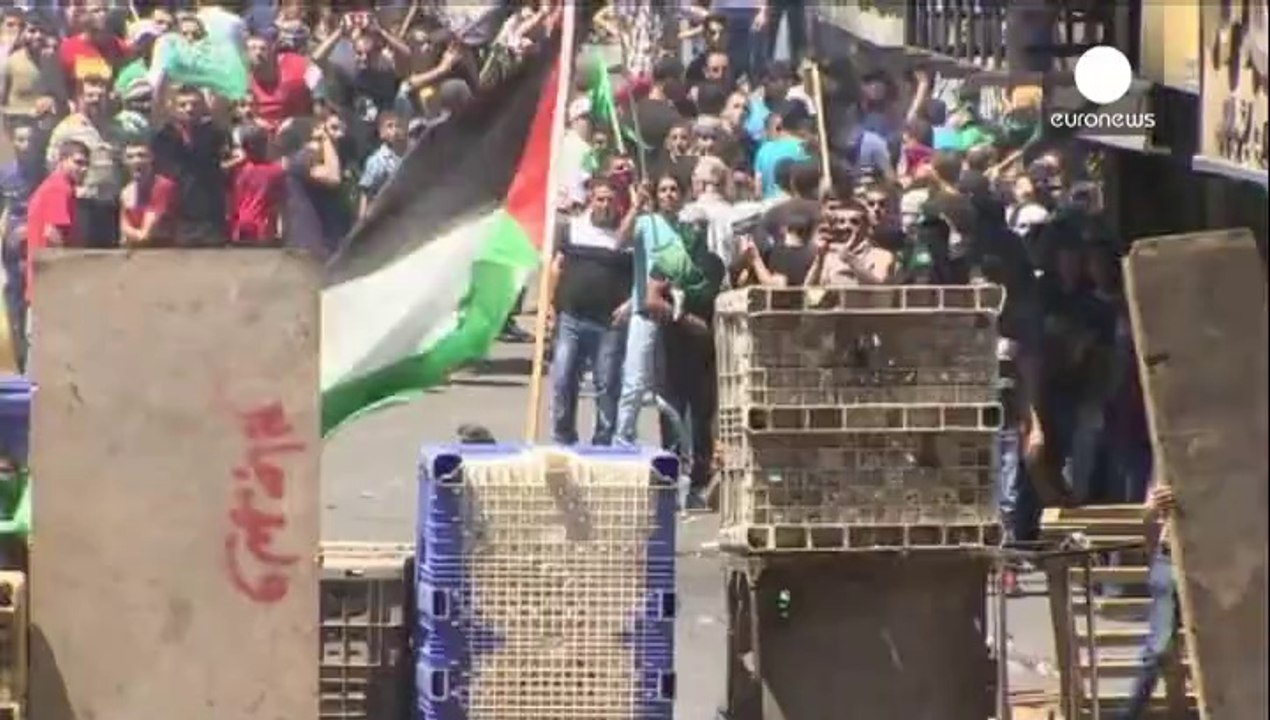 Las protestas en Cisjordania a favor de Gaza ac...