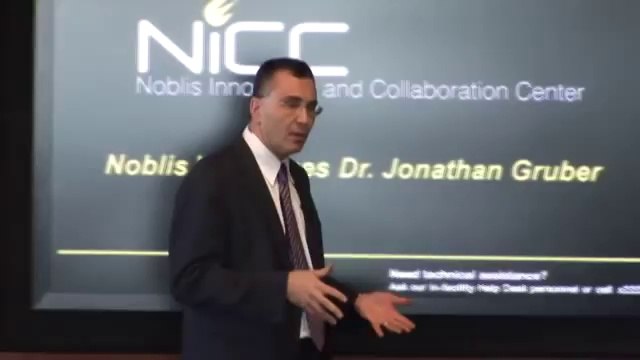 Jonathan Gruber at Noblis - January 18, 2012