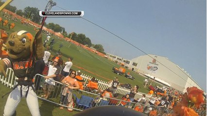 NFL Fan Pass: Zipline riding at Browns training camp