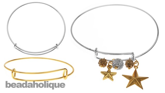 How to Make a Bracelet Set Using Adjustable Wire Bangles