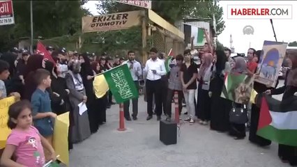 İsrail'in Gazze'ye saldırılarının protesto edilmesi -