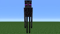 Minecraft Tutorial: How To Make An Enderman Statue