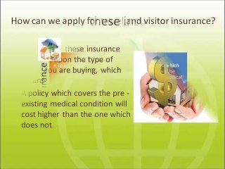 Visitor and Travel Insurance