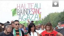 El mundo musulmán se manifiesta en apoyo a la población de Gaza mientras la crisis divide a Francia