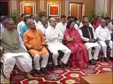Prime Minister Narendra Modi meets BJP MPs from Madhya Pradesh