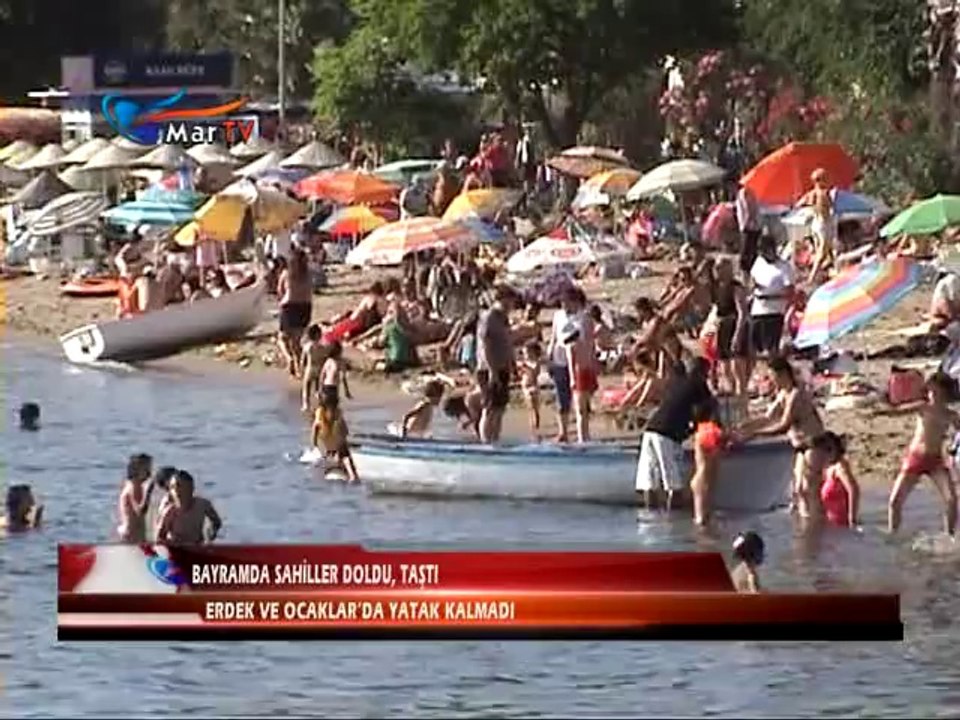 BAYRAMDA SAHİLLER DOLDU,TAŞTI