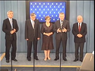 Maria Zuba, Jerzy Szmit - konferencja z 25 lipca 2014 r.