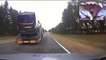 Awesome hit and run between russian cops and drunk truck driver. So violent...