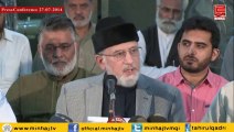 Dr Tahir-ul-Qadri's Press Conference 27-07-2014