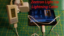 Zeetron Light Up Lightning USB Cable for iPhone 5 5S 5C iPad 4 iPad mini iPad air ipod Touch 5th Gen