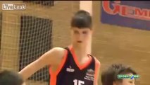 Gigantic 13 Year Old Euro Basketball Player is a Freak