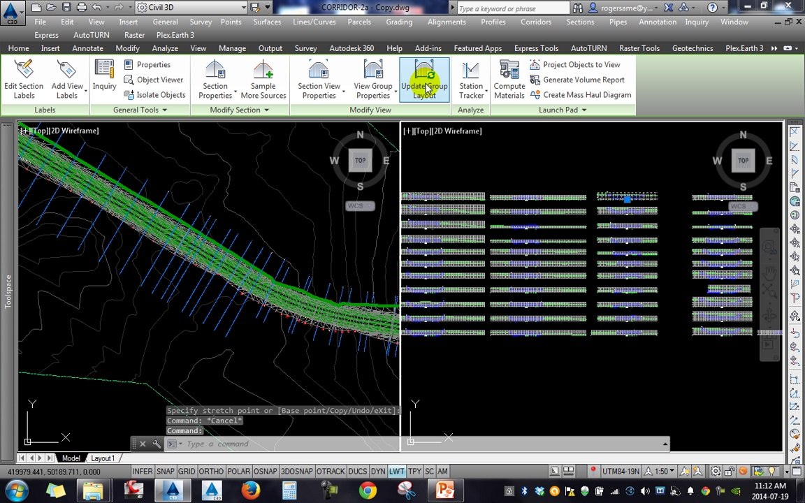 Tutoriales RG - AutoCAD Civil 3D 2014 - 47-EDICION DE SAMPLE LINES