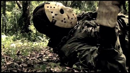 JvL JASON vs LEATHERFACE horror fan film directed by Trent Duncan-fight scene
