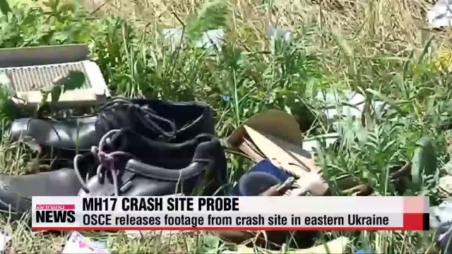 OSCE releases footage from Malaysia Airlines flight 17 crash site