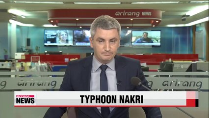 Typhoon Nakri soaks southern S. Korea