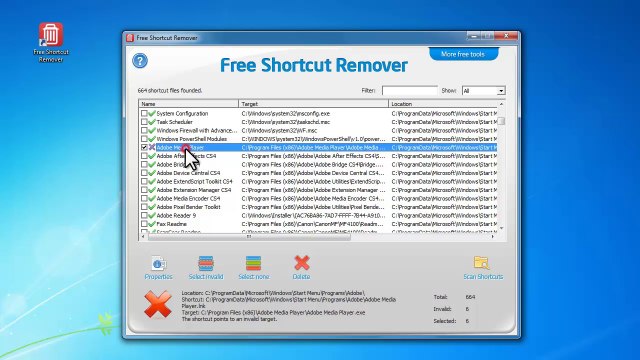 How to Remove Invalid Shortcuts with Free Shortcut Remover Software