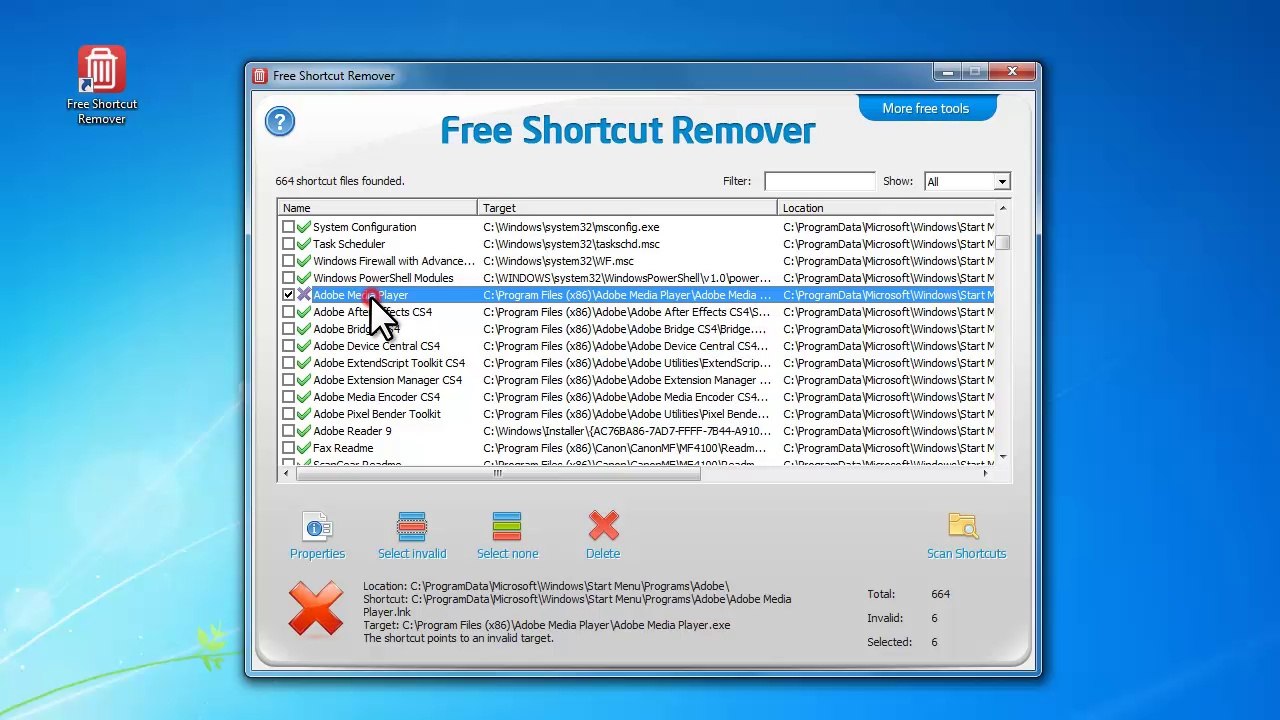 How to Remove Invalid Shortcuts with Free Shortcut Remover Software