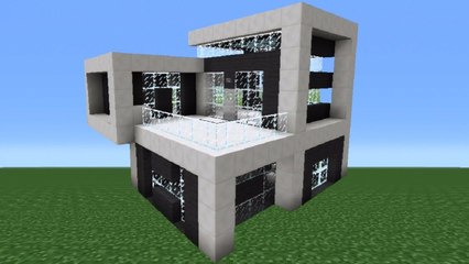 Minecraft Tutorial: How To Make A Quartz House - 2
