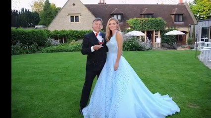 Katherine Jenkins looks like a Disney princess in a beautiful baby blue