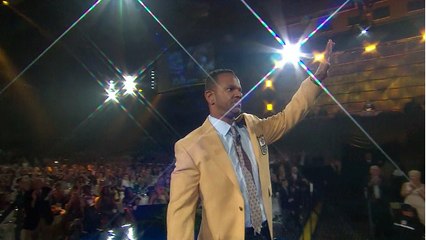 Andre Reed receives his gold jacket