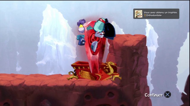 Rayman Origins - Cumulo grincheux - Niveau Coffrapatte : Temple retors